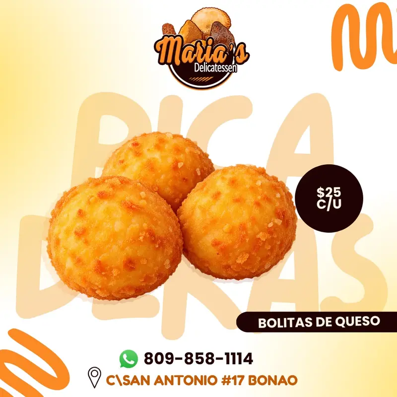 Bolitas de queso de Maria’s Delicatessen