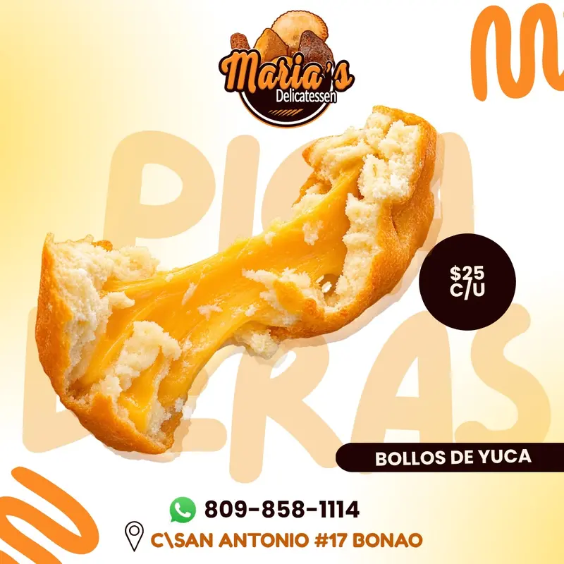Bollitos de yuca de Maria’s Delicatessen