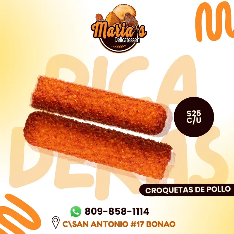 Croquetas de pollo de Maria’s Delicatessen