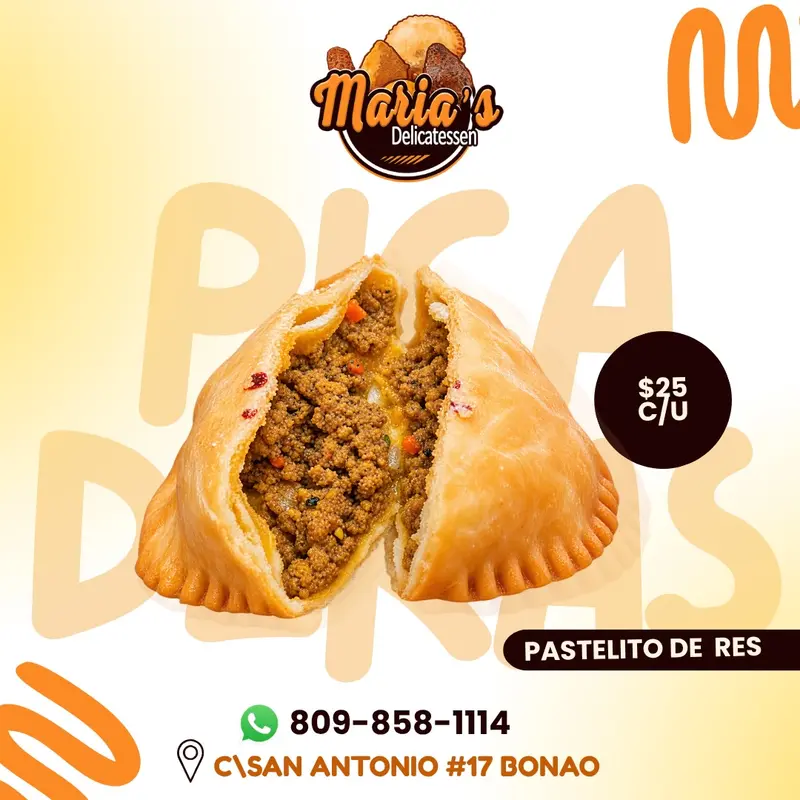 Pastelitos de res de Maria’s Delicatessen